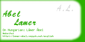 abel lamer business card